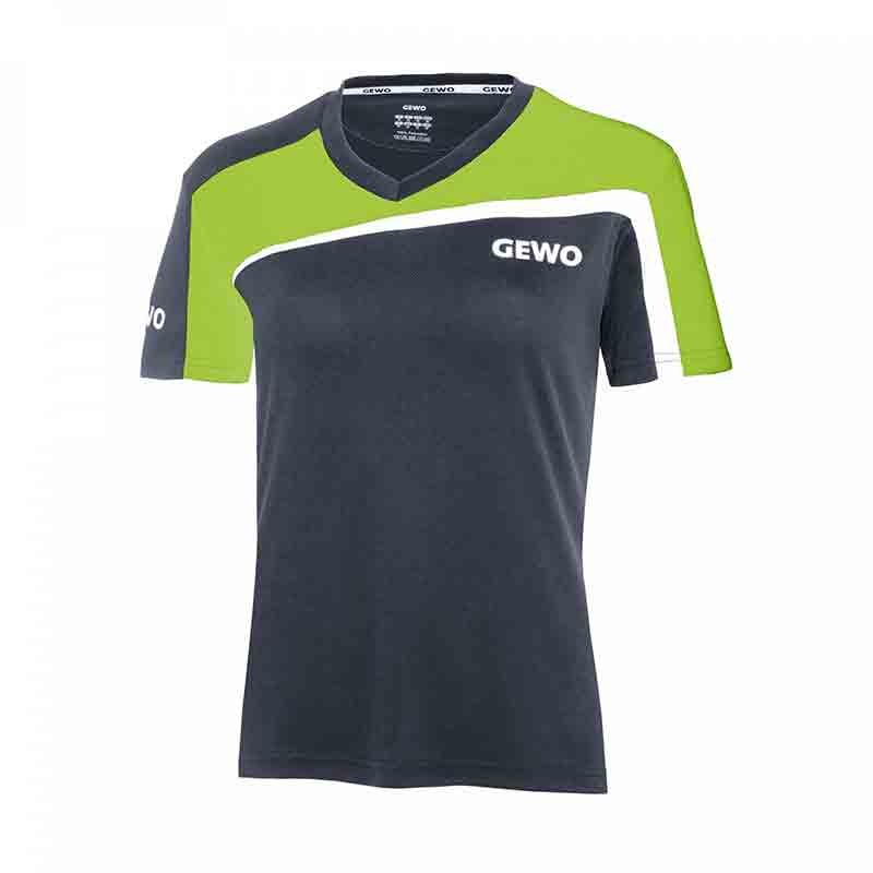 T-shirt Gewo Lady S18-3 noir et vert